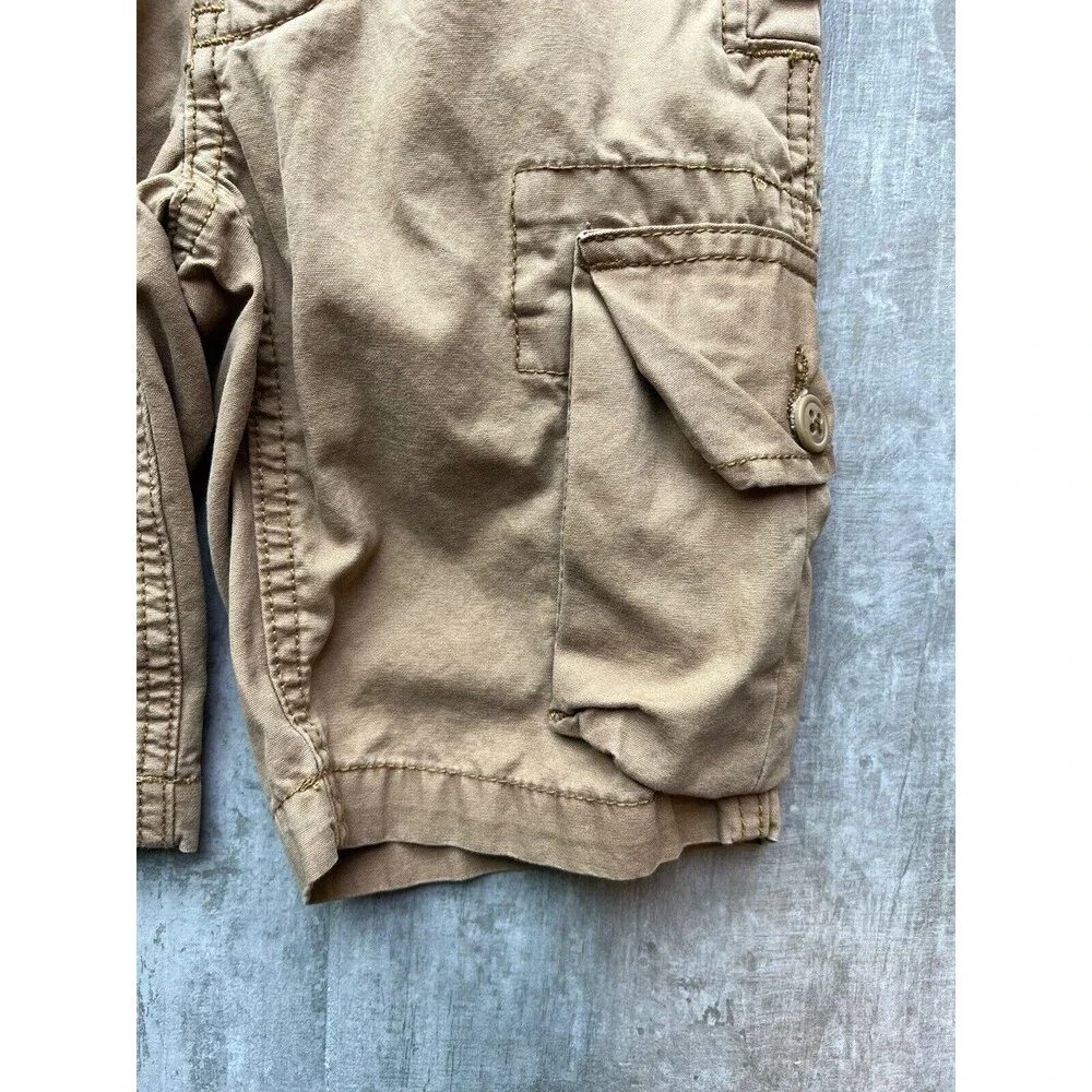 Gap Kid Toddler Boy Youth Cargo Shorts Khaki Tan Beige Casual Summer 6 Slim NEW